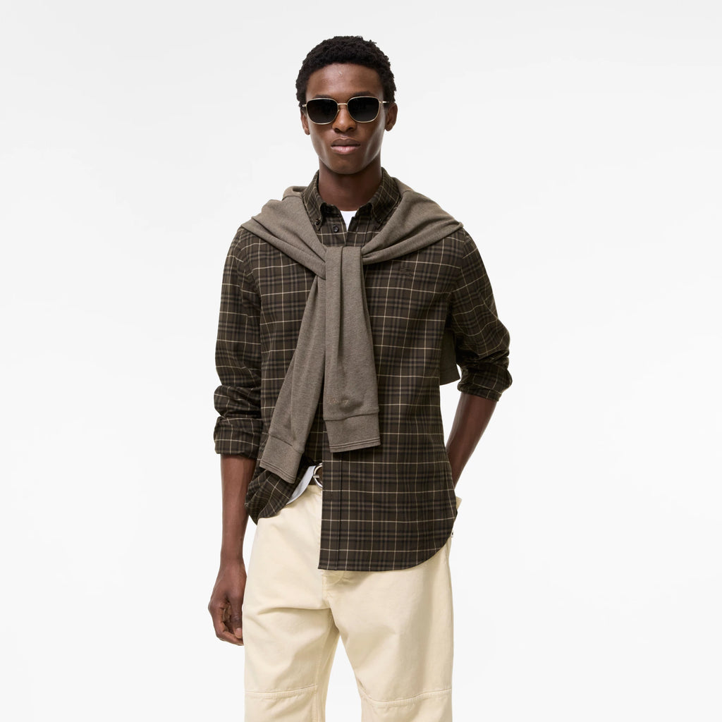 Relaxed Fit Check Cotton Shirt RUNWAY DELUXE
