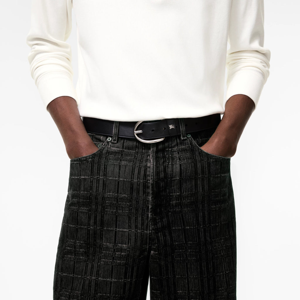 Leather Oval Belt RUNWAY DELUXE
