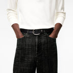 Leather Oval Belt RUNWAY DELUXE