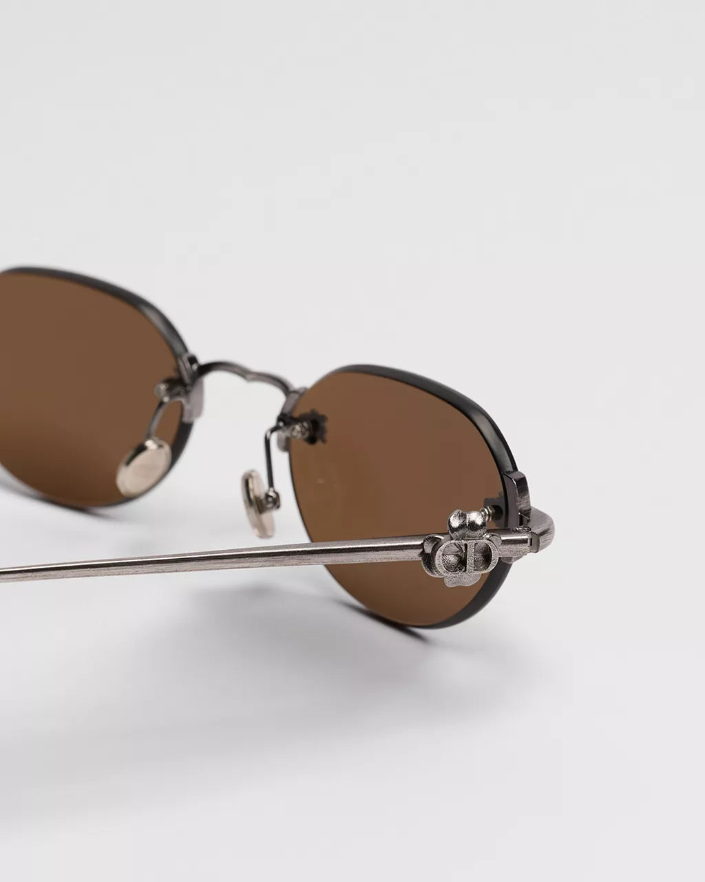 Dior Clover R1U Brown Round Sunglasses RUNWAY DELUXE