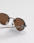 Dior Clover R1U Brown Round Sunglasses RUNWAY DELUXE