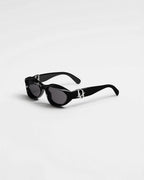Dior Oblique R1I Black Oval Sunglasses RUNWAY DELUXE