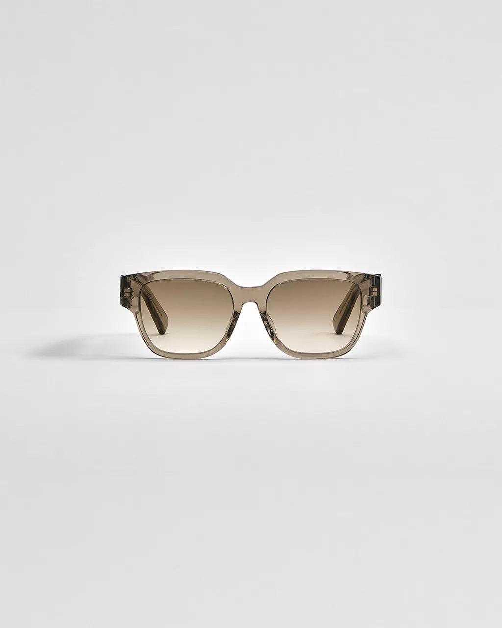 Dior Oblique S1F Transparent Brown Square Sunglasses RUNWAY DELUXE