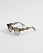 Dior Oblique S1F Transparent Brown Square Sunglasses RUNWAY DELUXE