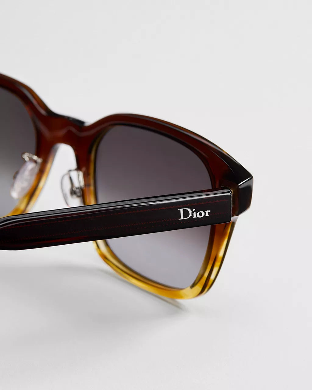 DioRibbon S1F Brown Gradient Square Sunglasses RUNWAY DELUXE