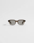 DioRibbon S1I Brown-to-Light Gray Gradient Square Sunglasses RUNWAY DELUXE