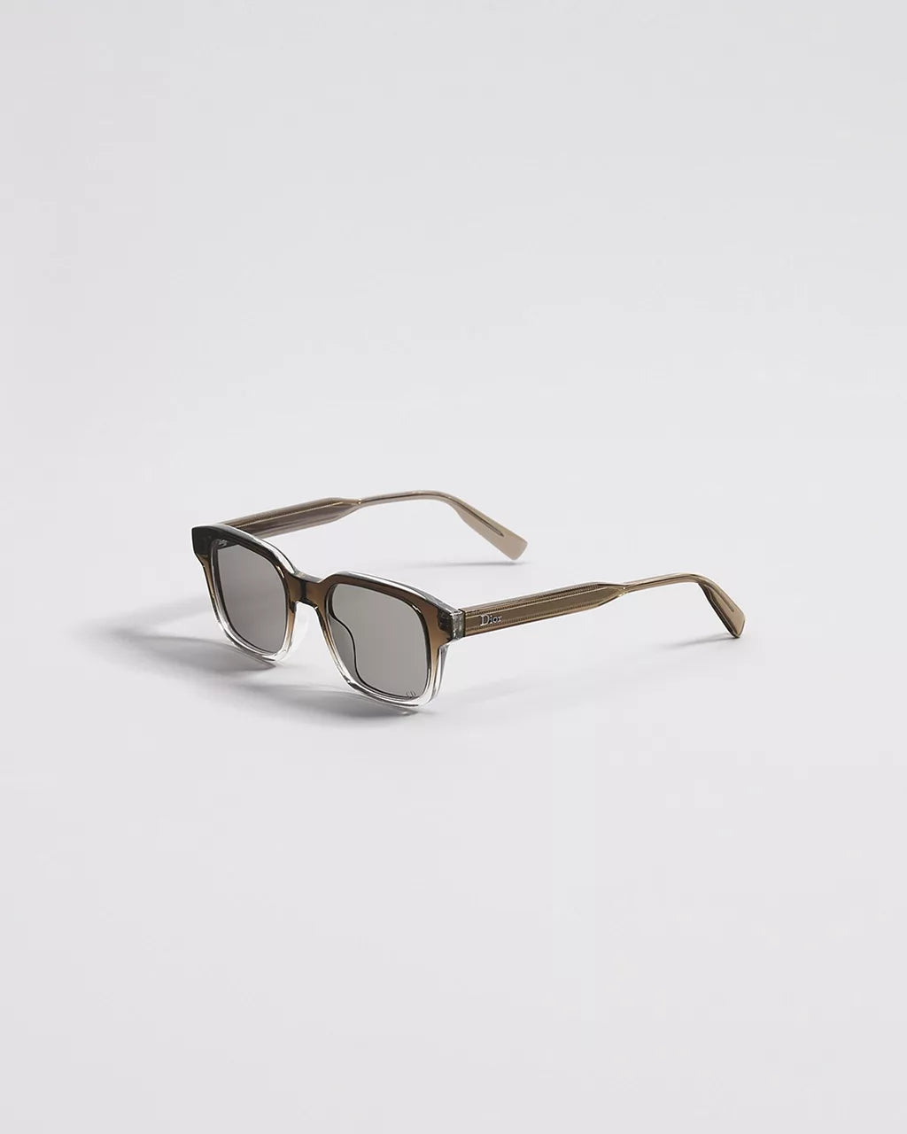 DioRibbon S1I Brown-to-Light Gray Gradient Square Sunglasses RUNWAY DELUXE
