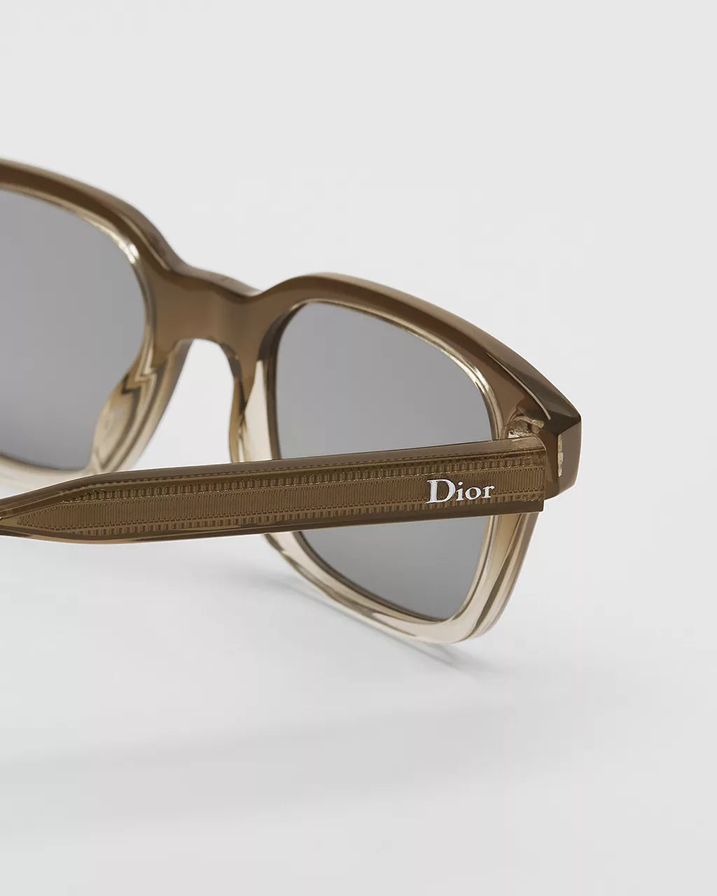 DioRibbon S1I Brown-to-Light Gray Gradient Square Sunglasses RUNWAY DELUXE
