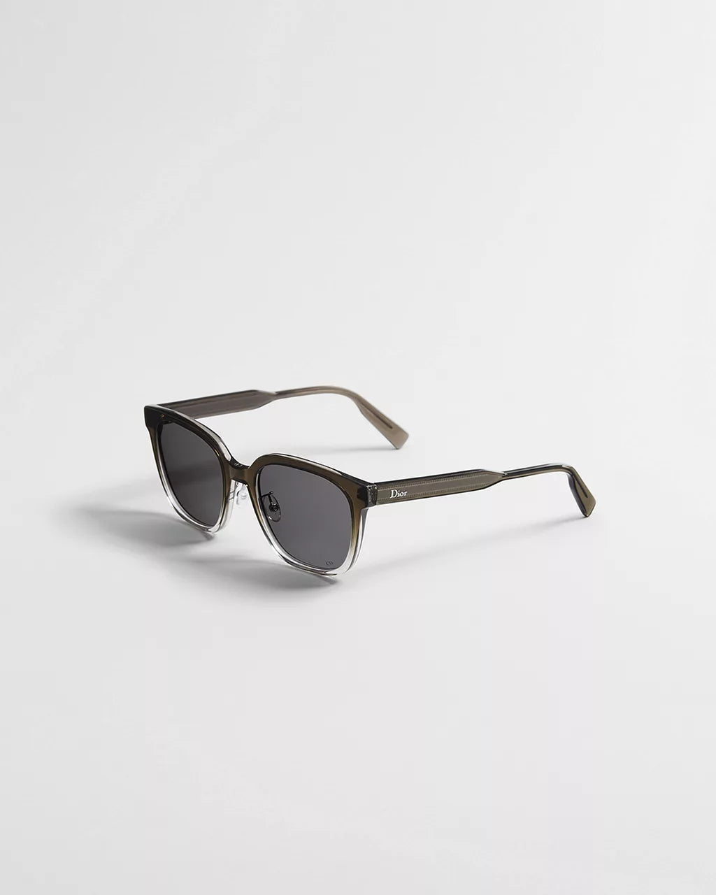 DioRibbon S2F Deep Brown-to-Light Brown Gradient Square Sunglasses RUNWAY DELUXE