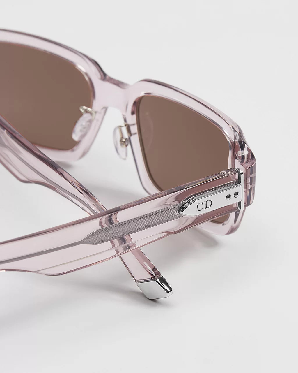 DiorTailoring S2F Transparent Nude Rectangular Sunglasses RUNWAY DELUXE
