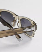 DiorTailoring S3F Transparent Sand Beige Rectangular Sunglasses RUNWAY DELUXE