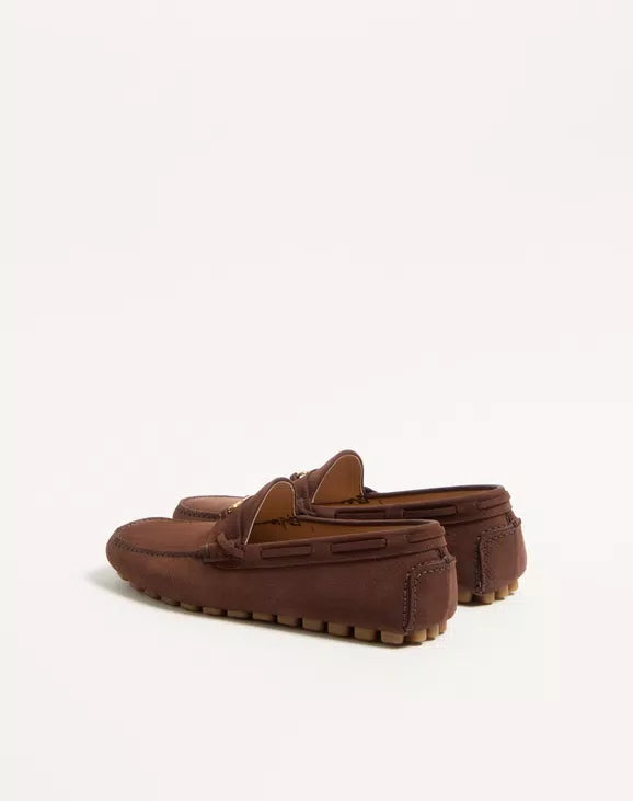 Driver Fastaway Loafer In Deerskin Suede