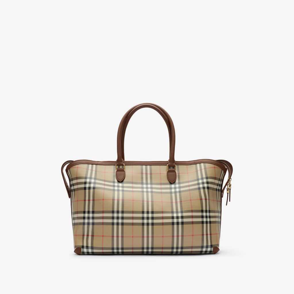 Medium Check Zip Tote RUNWAY DELUXE