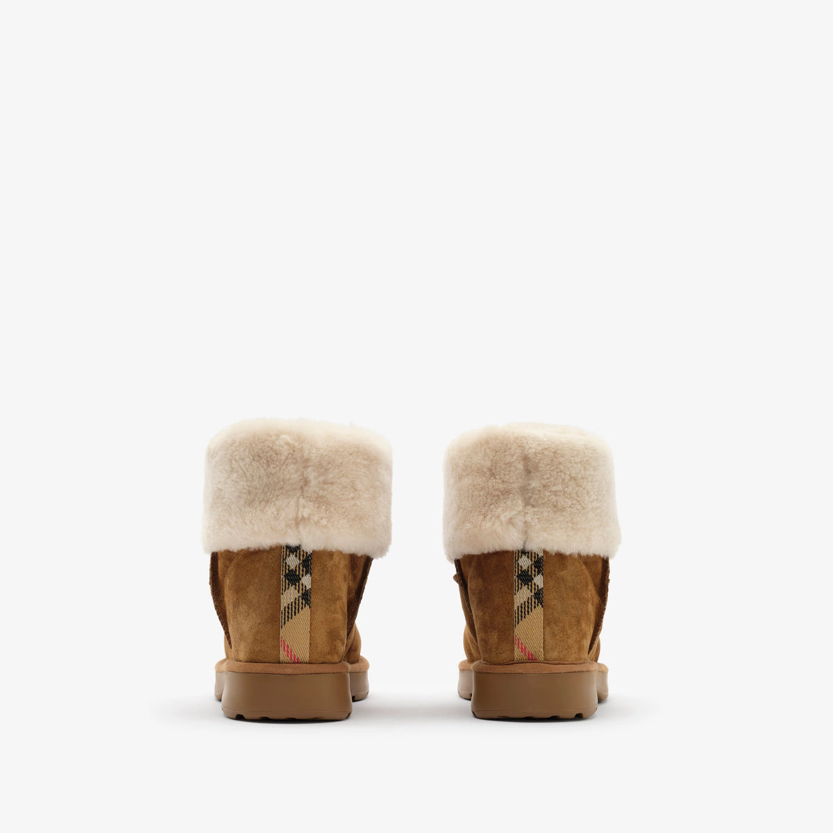 Check Shearling Flint Boots