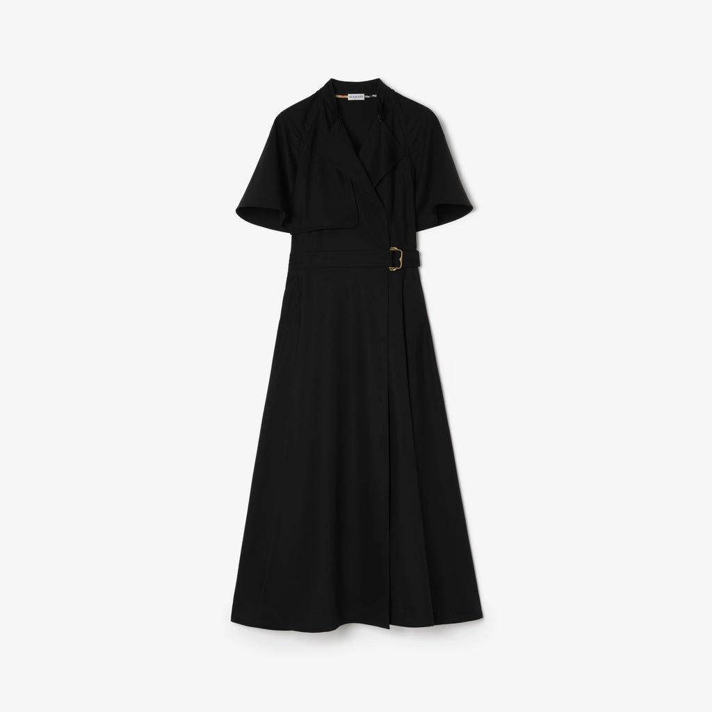 Wool Twill Wrap Dress