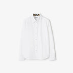 Classic Fit Cotton Poplin ShirtPrice undefined White RUNWAY DELUXE