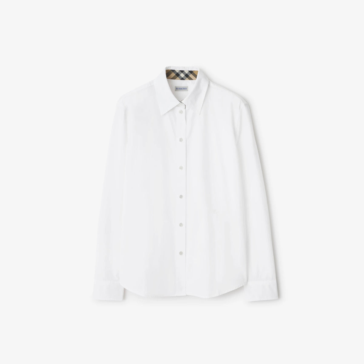 Classic Fit Cotton Poplin ShirtPrice undefined White RUNWAY DELUXE