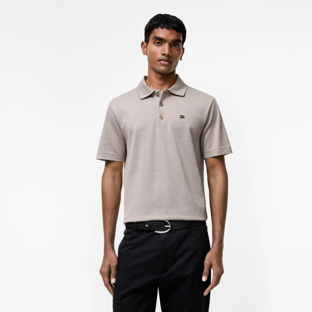 Metal Knight Cotton Polo Shirt RUNWAY DELUXE