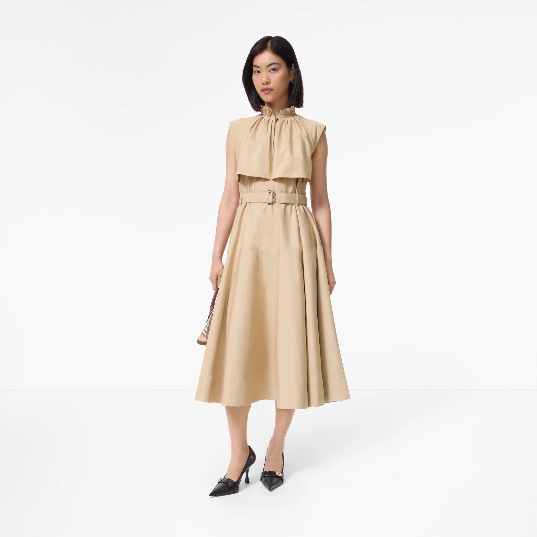 Cotton Poplin Midi Dress