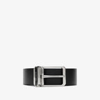 Reversible Leather Enamel Logo Belt RUNWAY DELUXE