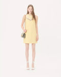 Embroidered Crepe Couture Short Dress