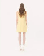 Embroidered Crepe Couture Short Dress