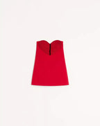 Embroidered Crepe Couture Short Dress