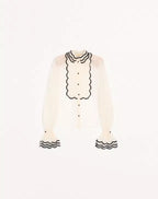 Embroidered Organza Shirt