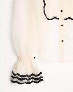 Embroidered Organza Shirt