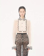 Embroidered Organza Shirt