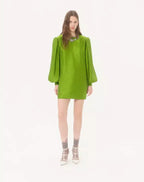 Embroidered Silk-Linen Plus De Pois Jacquard Top