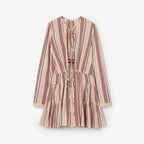 Striped Cotton Voile Dress