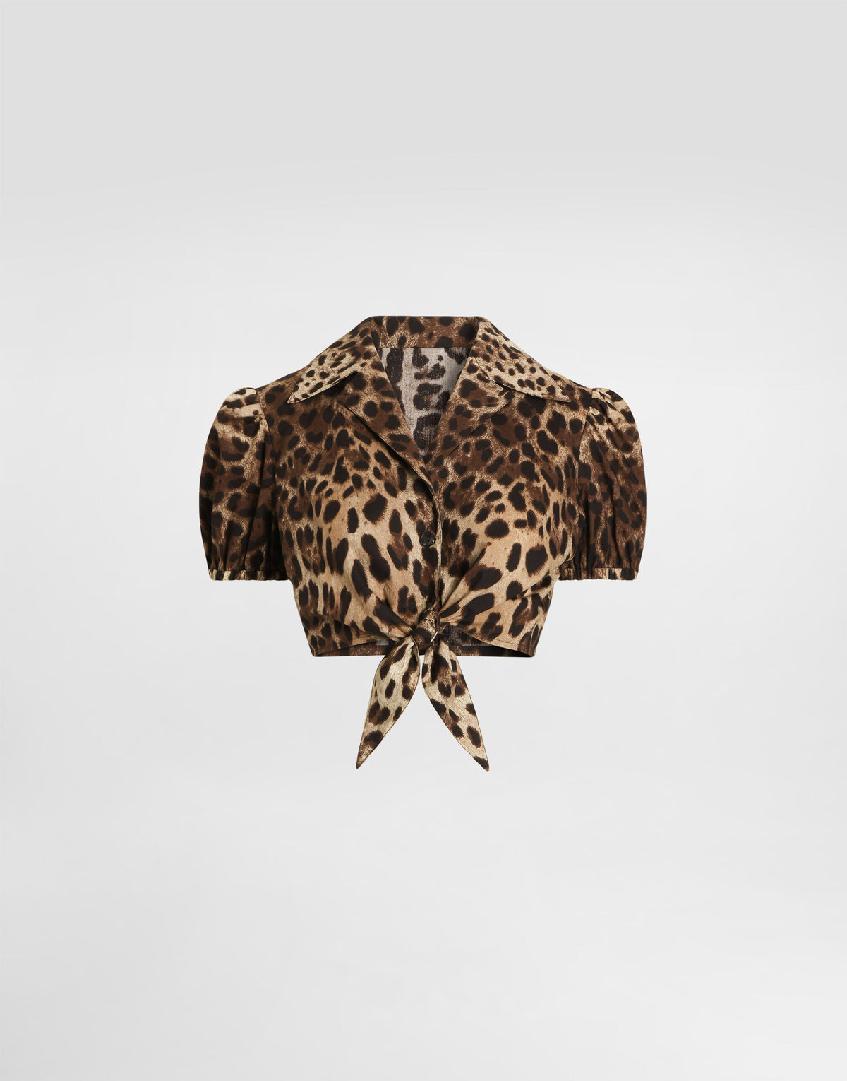 Leo-print poplin shirt RUNWAY DELUXE