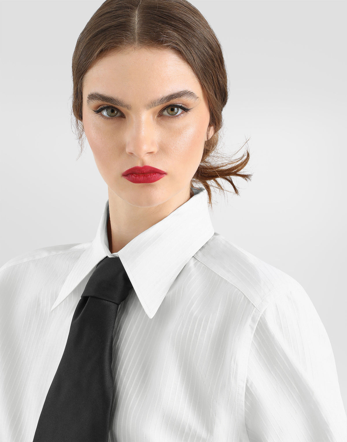 Striped poplin shirt RUNWAY DELUXE
