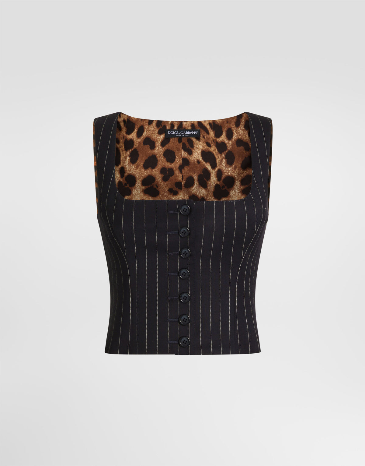Pinstripe wool vest RUNWAY DELUXE