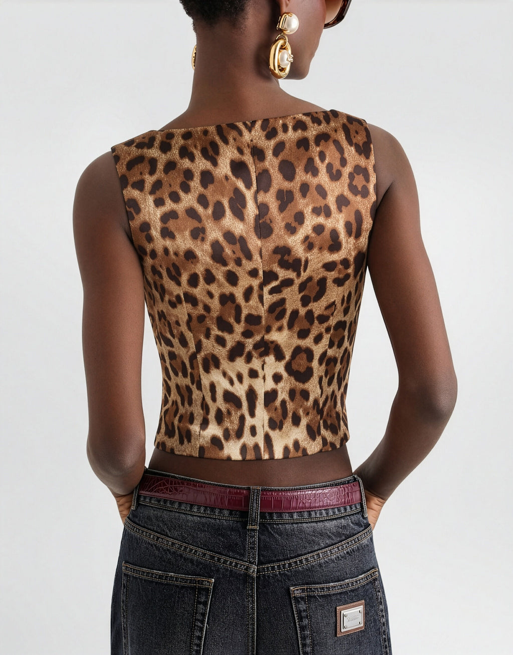 Pinstripe wool vest RUNWAY DELUXE