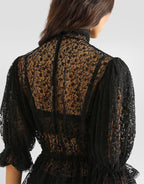 Tulle top with embroidery RUNWAY DELUXE