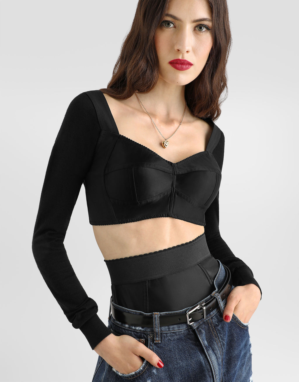 Satin bustier top RUNWAY DELUXE