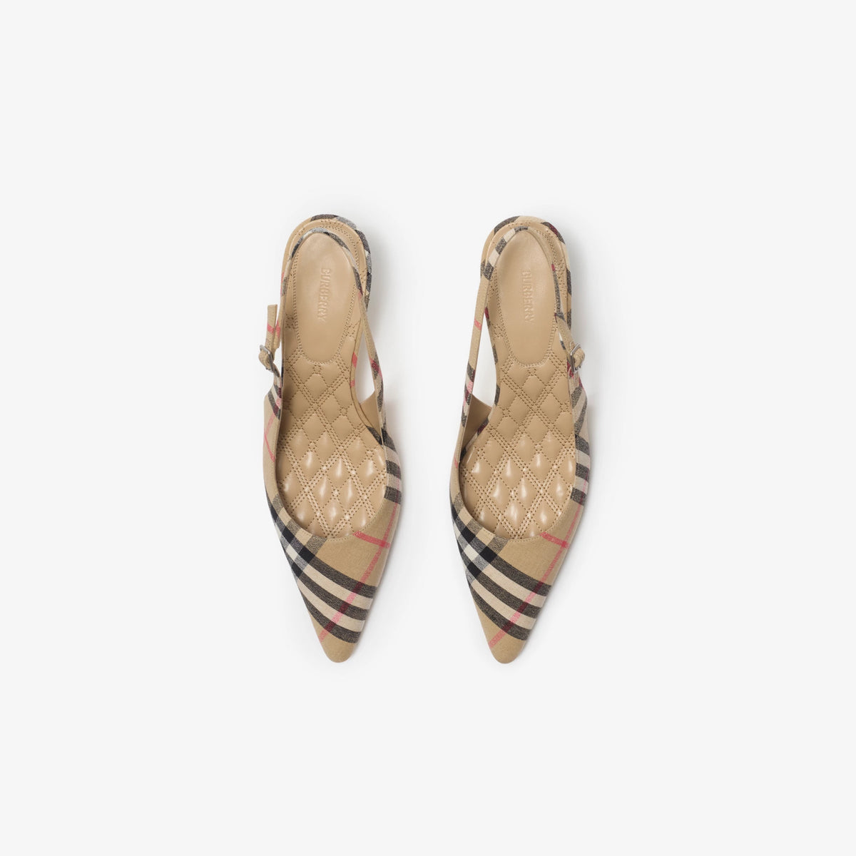Check Dame Slingback Pumps RUNWAY DELUXE