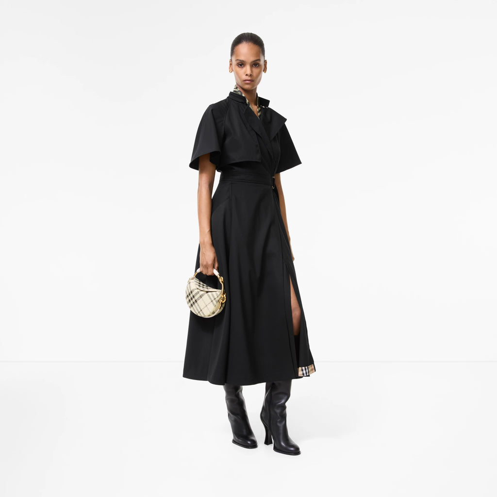 Wool Twill Wrap Dress