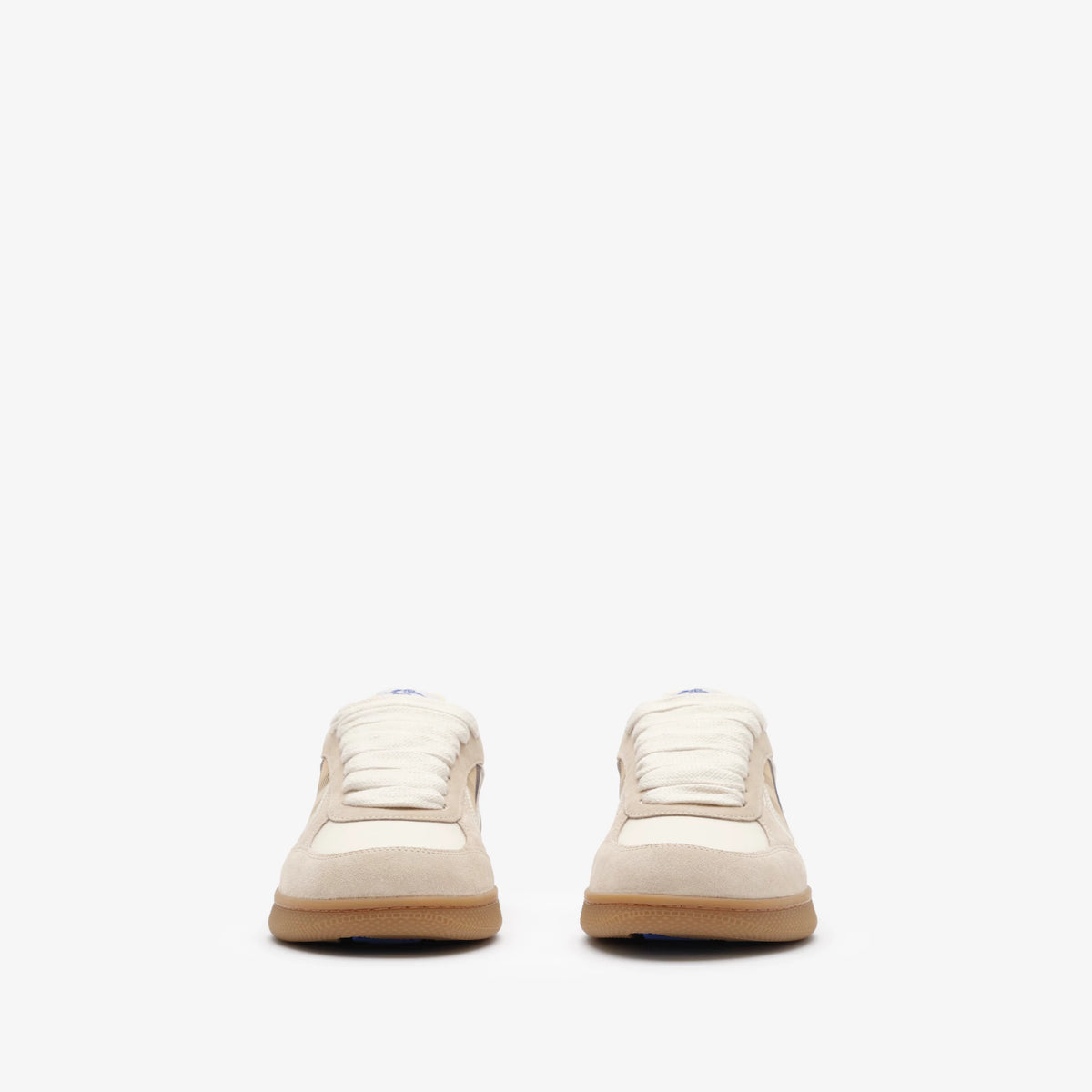 Leather, Suede and Check Terrace Sneakers