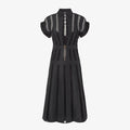 Black faille dress