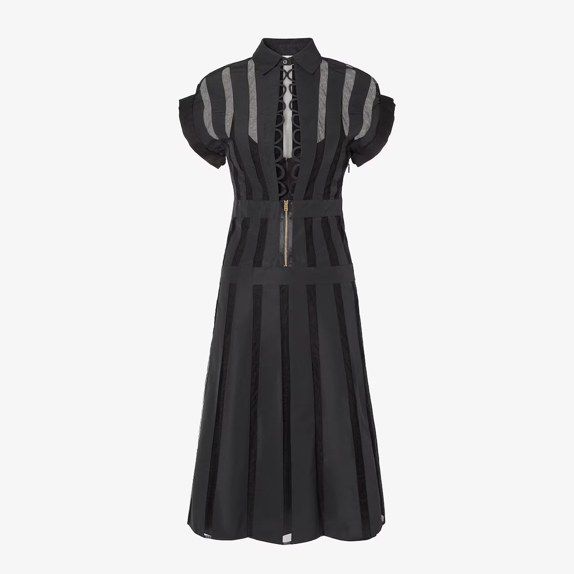 Black faille dress