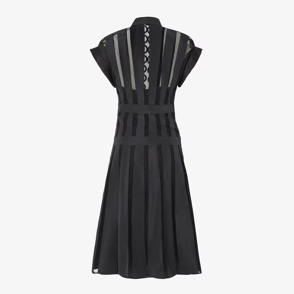Black faille dress