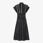 Black faille dress