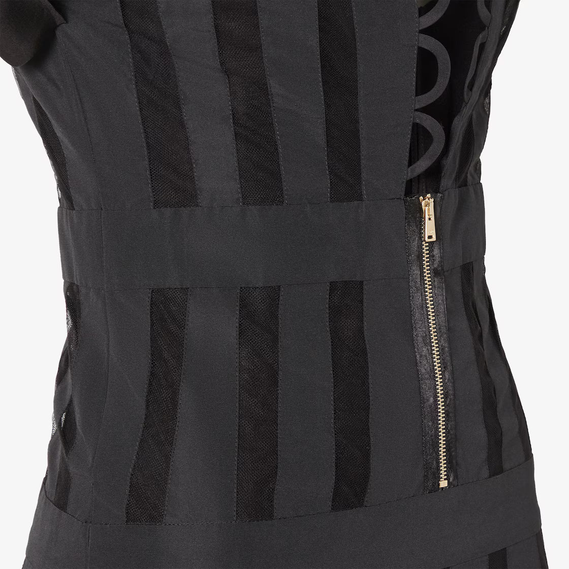 Black faille dress