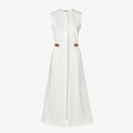 White linen dress