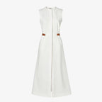 White linen dress