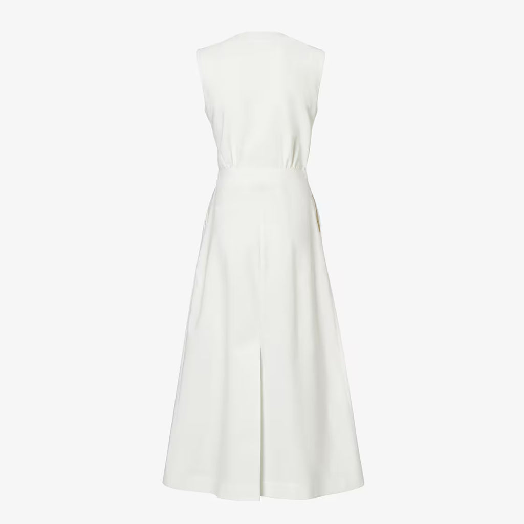 White linen dress