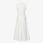 White linen dress